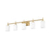Z-Lite Cadoc Vanity Modern Gold 5 Light 622-5V-MGLD | theLightShop