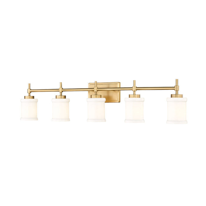 Z-Lite Cadoc Vanity Modern Gold 5 Light 622-5V-MGLD | theLightShop