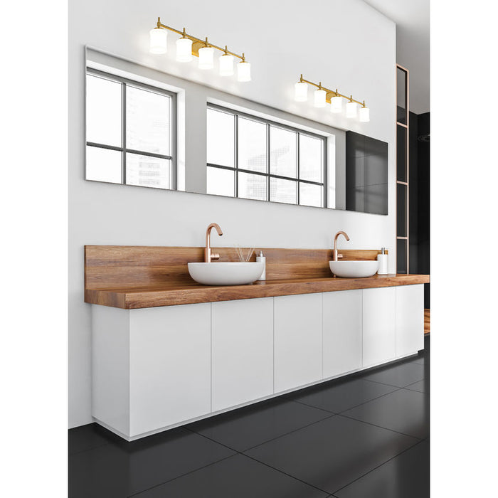 Z-Lite Cadoc Vanity Modern Gold 5 Light 622-5V-MGLD | theLightShop