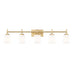 Z-Lite Cadoc Vanity Modern Gold 5 Light 622-5V-MGLD | theLightShop