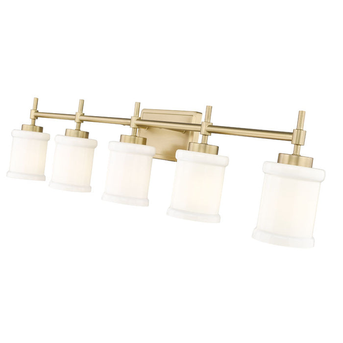 Z-Lite Cadoc Vanity Modern Gold 5 Light 622-5V-MGLD | theLightShop