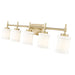Z-Lite Cadoc Vanity Modern Gold 5 Light 622-5V-MGLD | theLightShop