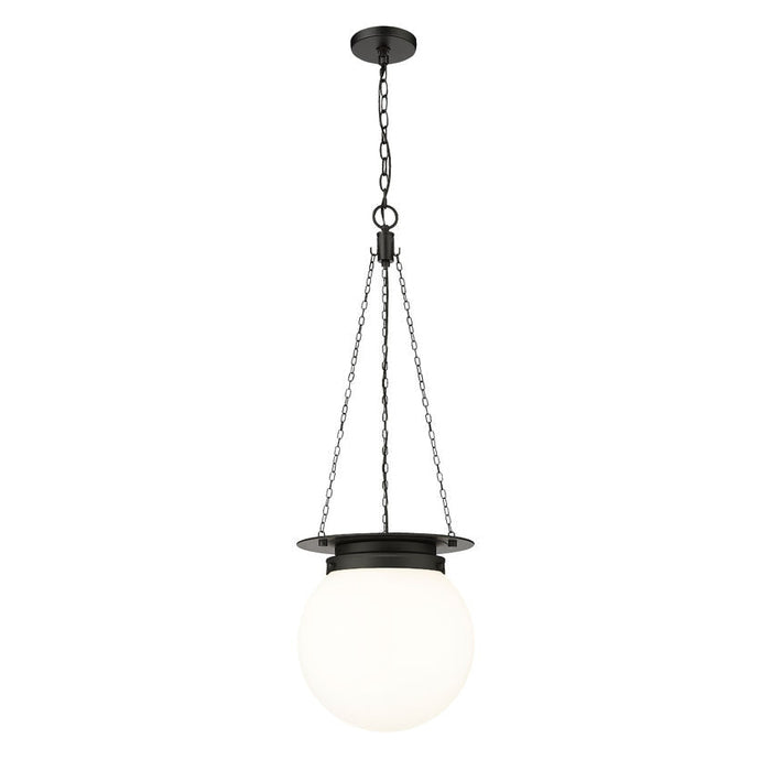 Z-Lite Calhoun Matte Black 1 Light Pendant 7505P13-MB | theLightShop