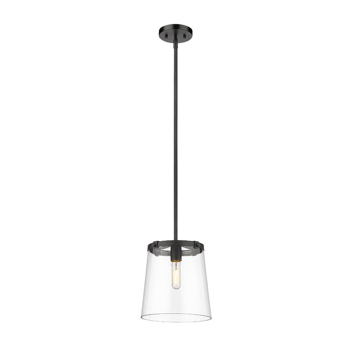 Z-Lite Callista Matte Black 1 Light Pendant 3032P10-MB | theLightShop
