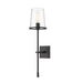 Z-Lite Callista Matte Black 1 Light Wall Sconce 3032-1S-MB | theLightShop