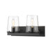 Z-Lite Callista Matte Black 2 Light Vanity 3032-2V-MB | theLightShop