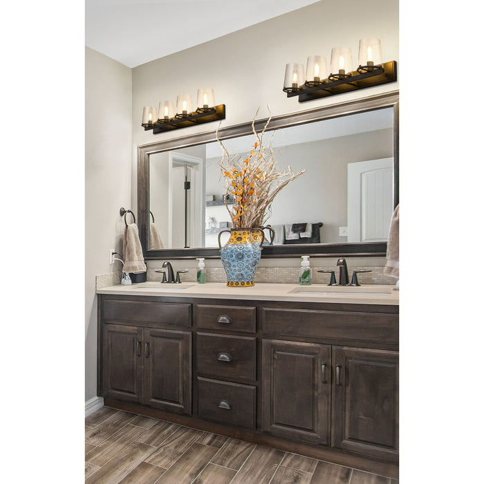 Z-Lite Callista Matte Black 4 Light Vanity 3032-4V-MB | theLightShop