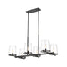 Z-Lite Callista Matte Black 6 Light Chandelier 3032-6L-MB | theLightShop