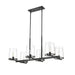 Z-Lite Callista Matte Black 6 Light Chandelier 3032-6L-MB | theLightShop