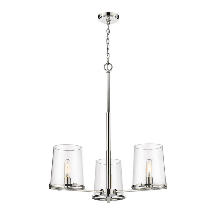 Z-Lite Callista Polished Nickel 3 Light Chandelier 3032-3PN | theLightShop