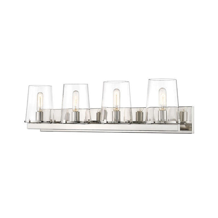 Z-Lite Callista Polished Nickel 4 Light Vanity 3032-4V-PN | theLightShop