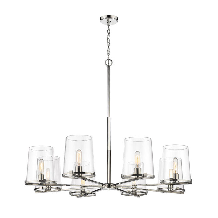 Z-Lite Callista Polished Nickel 8 Light Chandelier 3032-8PN | theLightShop