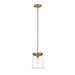 Z-Lite Callista Rubbed Brass 1 Light Mini-Pendant 3032MP-RB | theLightShop