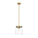 Z-Lite Callista Rubbed Brass 1 Light Pendant 3032P10-RB | theLightShop