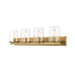 Z-Lite Callista Rubbed Brass 4 Light Vanity 3032-4V-RB | theLightShop
