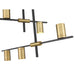 Z-Lite Calumet Matte Black Olde Brass Chandelier 814-5MB-OBR | theLightShop