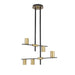 Z-Lite Calumet Matte Black Olde Brass Chandelier 814-5MB-OBR | theLightShop