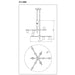 Z-Lite Calumet Matte Black Olde Brass Chandelier 814-9MB-OBR | theLightShop