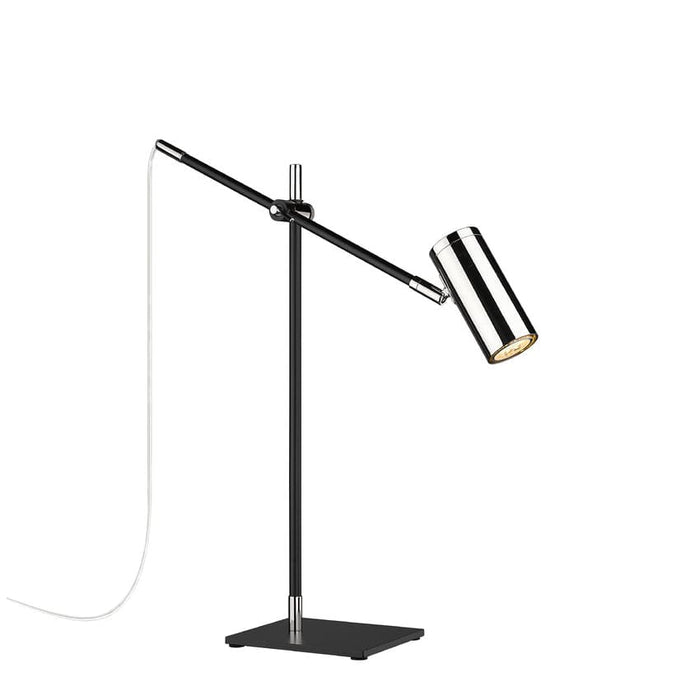 Z-Lite Calumet Matte Black Polished Nickel 1 Light Table Lamp 814TL-MB-PN | theLightShop