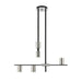 Z-Lite Calumet Matte Black Polished Nickel Chandelier 814-5MB-PN | theLightShop
