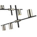 Z-Lite Calumet Matte Black Polished Nickel Chandelier 814-5MB-PN | theLightShop