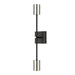 Z-Lite Calumet Matte Black Polished Nickel Wall Sconce 814-2S-MB-PN | theLightShop