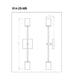 Z-Lite Calumet Matte Black Polished Nickel Wall Sconce 814-2S-MB-PN | theLightShop