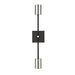 Z-Lite Calumet Matte Black Polished Nickel Wall Sconce 814-2S-MB-PN | theLightShop
