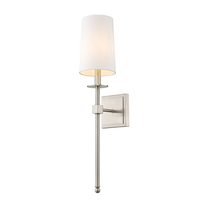 Z-Lite Camila Brushed Nickel Wall Sconce 811-1S-BN | theLightShop