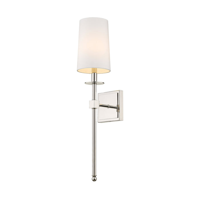Z-Lite Camila Polished Nickel Wall Sconce 811-1S-PN | theLightShop