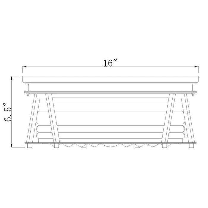 Z-Lite Cape Harbor Bronze Flushmount 491F3-BRZ | theLightShop