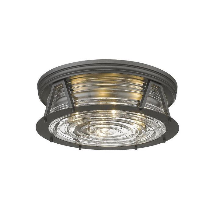 Z-Lite Cape Harbor Bronze Flushmount 491F4-BRZ | theLightShop