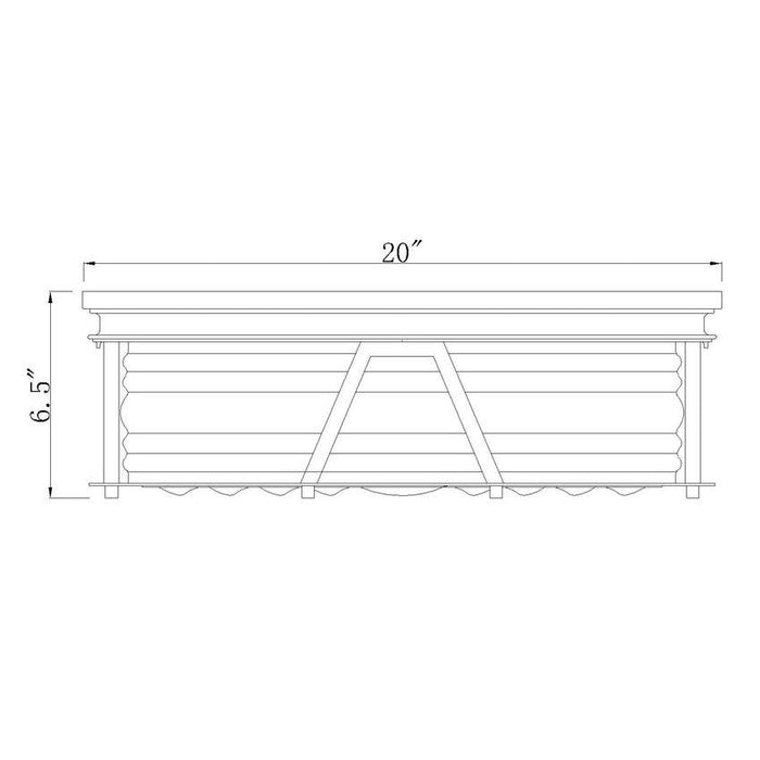 Z-Lite Cape Harbor Bronze Flushmount 491F4-BRZ | theLightShop