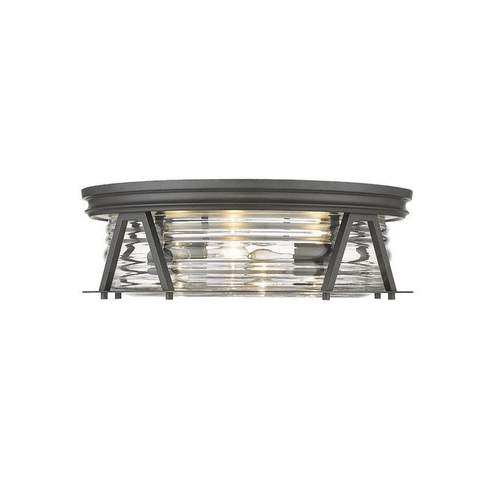 Z-Lite Cape Harbor Bronze Flushmount 491F4-BRZ | theLightShop