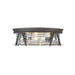Z-Lite Cape Harbor Bronze Flushmount 491F4-BRZ | theLightShop