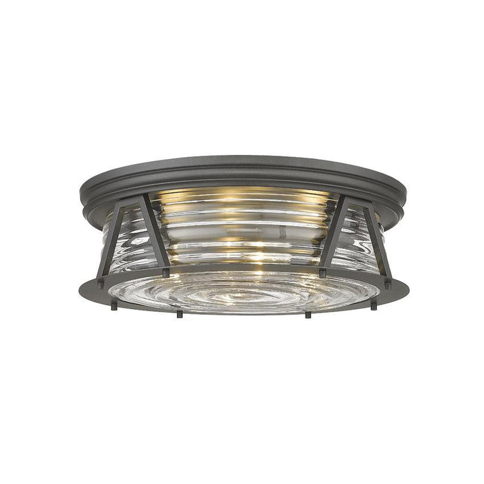 Z-Lite Cape Harbor Bronze Flushmount 491F4-BRZ | theLightShop