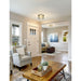 Z-Lite Cape Harbor Brushed Nickel Flushmount 491F2-BN | theLightShop