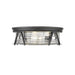 Z-Lite Cape Harbor Matte Black Flushmount 491F4-MB | theLightShop