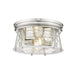 Z-Lite Cape Harbor Polished Nickel Flushmount 491F2-PN | theLightShop