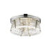 Z-Lite Cape Harbor Polished Nickel Flushmount 491F3-PN | theLightShop