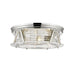 Z-Lite Cape Harbor Polished Nickel Flushmount 491F4-PN | theLightShop