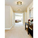 Z-Lite Cape Harbor Rubbed Brass Flushmount 491F3-RB | theLightShop