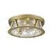Z-Lite Cape Harbor Rubbed Brass Flushmount 491F4-RB | theLightShop