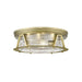 Z-Lite Cape Harbor Rubbed Brass Flushmount 491F4-RB | theLightShop