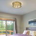 Z-Lite Cape Harbor Rubbed Brass Flushmount 491F4-RB | theLightShop