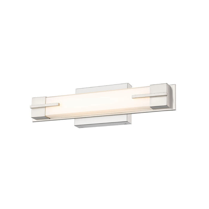Z-Lite Chase Vanity Brushed Nickel LED 1 Light 18 Inch 4100-18W-BN-LED | theLightShop