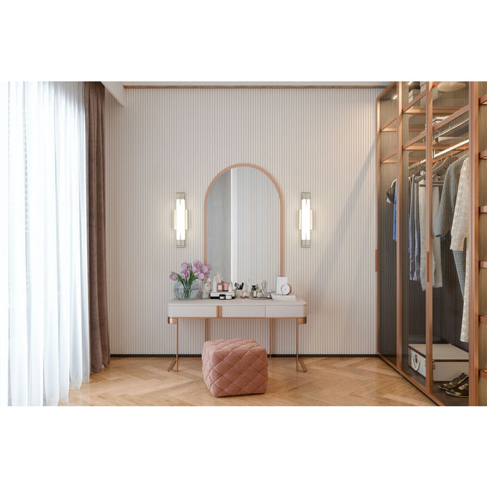 Z-Lite Chase Vanity Brushed Nickel LED 1 Light 18 Inch 4100-18W-BN-LED | theLightShop