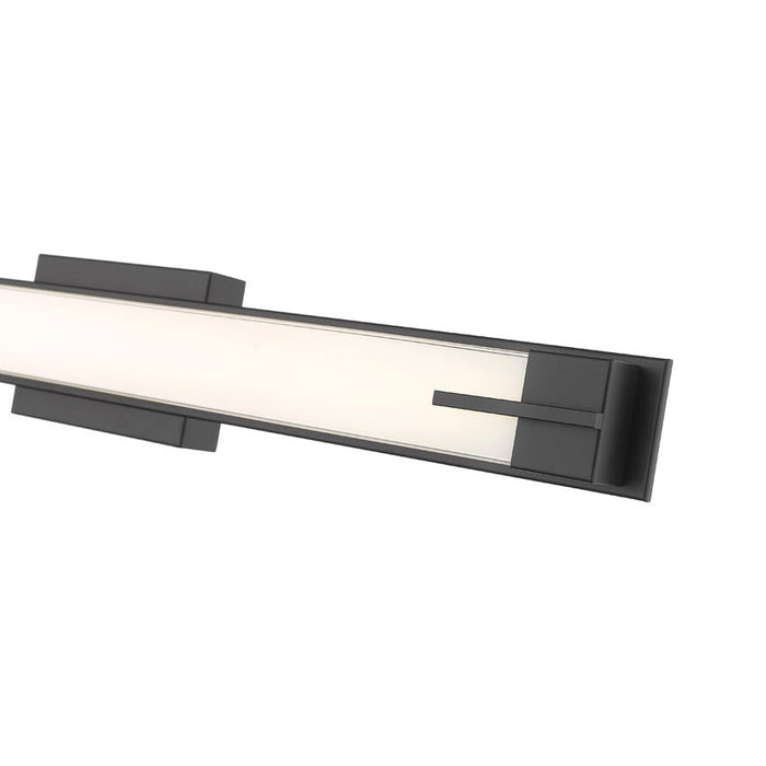 Z-Lite Chase Vanity Matte Black LED 1 Light 33 Inch 4100-33W-MB-LED | theLightShop