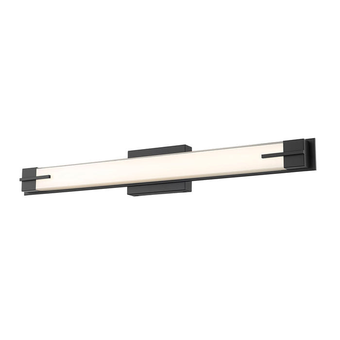 Z-Lite Chase Vanity Matte Black LED 1 Light 33 Inch 4100-33W-MB-LED | theLightShop