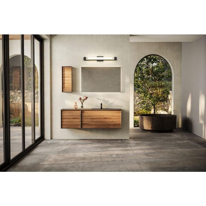 Z-Lite Chase Vanity Matte Black LED 1 Light 33 Inch 4100-33W-MB-LED | theLightShop